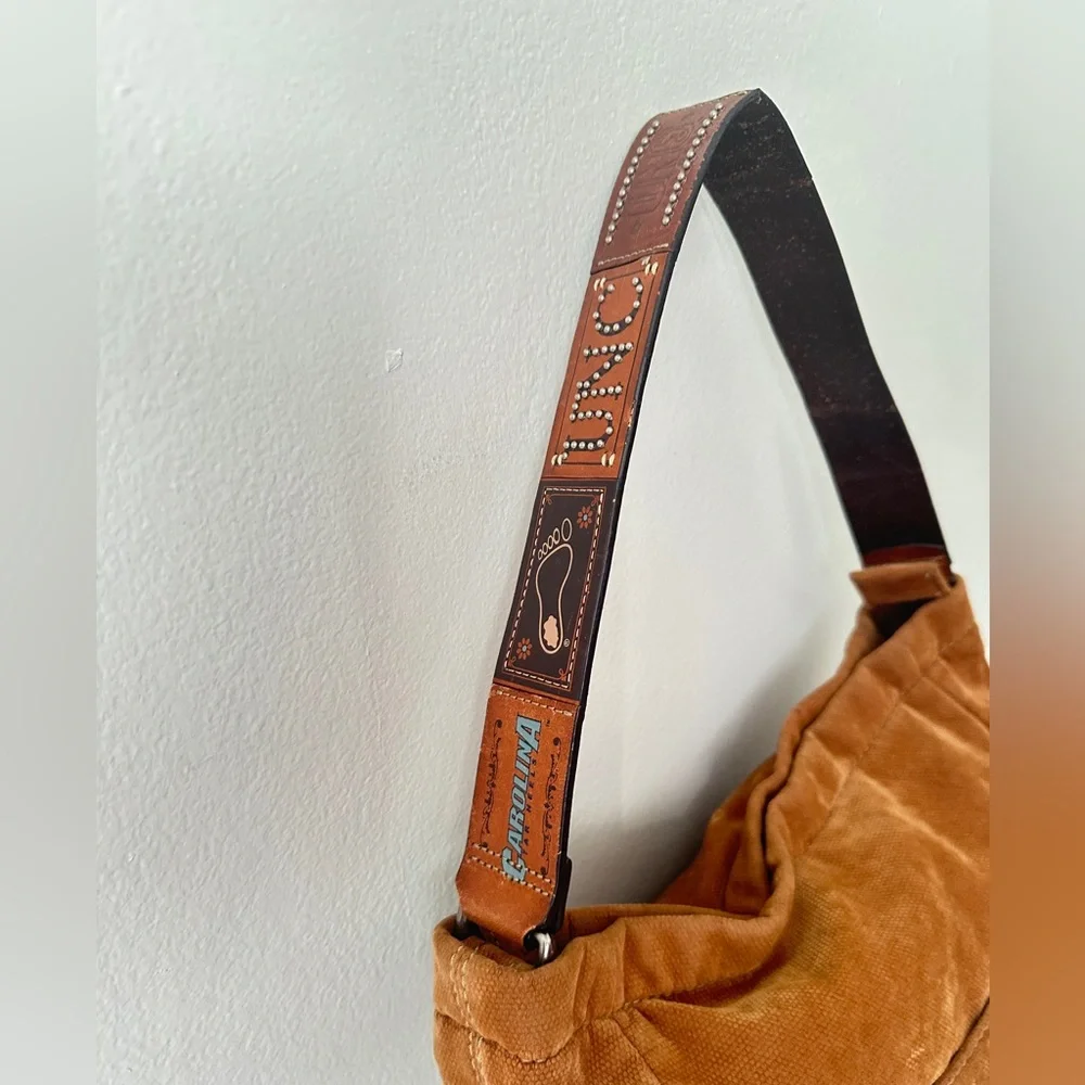 UNC Carolina Tar Heels corduroy purse with leather strap by Fossil